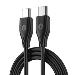 WIWU cable Pioneer Wi-C002 USB-C - USB-C 67W black цена и информация | Кабели для телефонов | pigu.lt