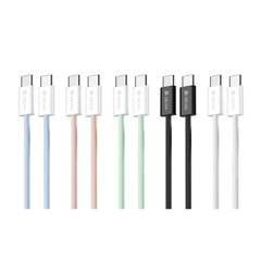 Devia cable Smart EC325 PD USB-C - USB-C 1,0 m 60W 3A pink цена и информация | Кабели для телефонов | pigu.lt