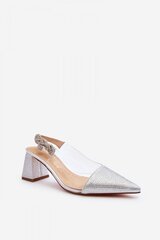 Block heel pumps Step in style, grey M1111711 цена и информация | Женские туфли | pigu.lt