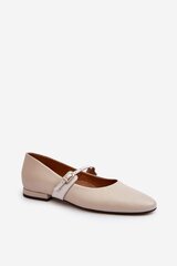 Ballet flats Step in style, beige M1133666 цена и информация | Женские туфли | pigu.lt