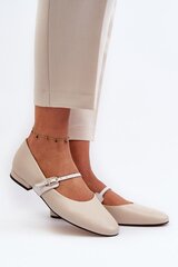 Ballet flats Step in style, beige M1133666 цена и информация | Женские туфли | pigu.lt