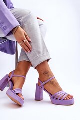 Heel sandals Step in style, violet M1055854 цена и информация | Босоножки женские | pigu.lt