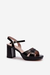 Basutės moterims Step In Style M1139780, juodos цена и информация | Женские босоножки | pigu.lt