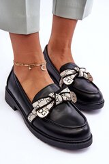 Low Shoes Step in style, black M1085732 цена и информация | Женские туфли | pigu.lt