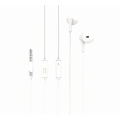 XO wired earphones EP39 jack 3,5mm white цена и информация | Наушники | pigu.lt