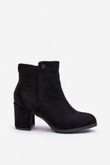 Heel boots Step in style, black M1106682 цена и информация | Женские сапоги | pigu.lt