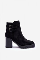 Heel boots Step in style, black M1086302 цена и информация | Женские сапоги | pigu.lt