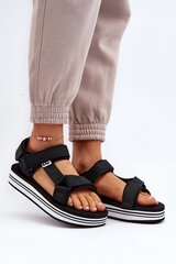 Sandals Step in style, black M1123580 цена и информация | Женские босоножки | pigu.lt