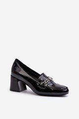 Block heel pumps Step in style, black M1136378 цена и информация | Женские туфли | pigu.lt