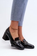 Block heel pumps Step in style, black M1136378 цена и информация | Женские туфли | pigu.lt