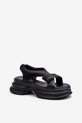 Sandals Step in style, black M1136565 цена и информация | Женские босоножки | pigu.lt