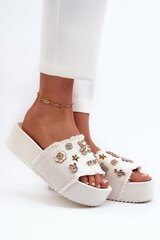 Flip-flops Step in style, white M1139631 цена и информация | Женские тапочки | pigu.lt