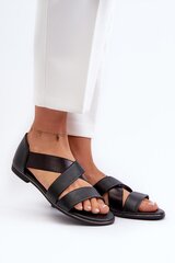 Sandals Step in style, black M1139804 цена и информация | Женские босоножки | pigu.lt