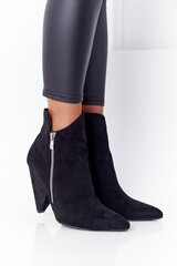 Heel boots Step in style, black M1104098 цена и информация | Женские сапоги | pigu.lt