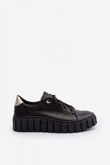 Low Shoes Step in style, black M1114509 цена и информация | Женские туфли | pigu.lt