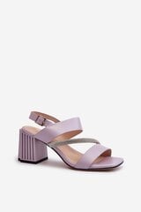 Heel sandals Step in style, violet M1137858 цена и информация | Босоножки женские | pigu.lt