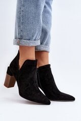 Heel boots Step in style, black M1117912 цена и информация | Женские туфли | pigu.lt