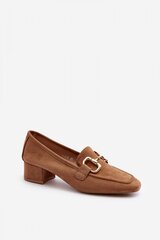 Heel pumps Step in style, brown M1080026 цена и информация | Женские туфли | pigu.lt