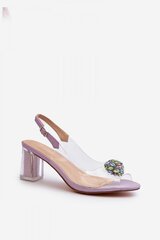 Heel sandals Step in style, violet M1131379 цена и информация | Босоножки женские | pigu.lt