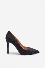 High heels Step in style, black M1111051 цена и информация | Женские туфли | pigu.lt