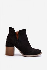 Heel boots Step in style, black M1117918 цена и информация | Женские туфли | pigu.lt