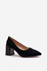 Block heel pumps Step in style, black M1120742 цена и информация | Женские туфли | pigu.lt