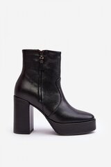 Heel boots Step in style, black M1106730 цена и информация | Женские сапоги | pigu.lt