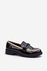 Low Shoes Step in style, black M1127930 цена и информация | Женские туфли | pigu.lt