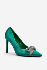 High heels Step in style, green M1111069 цена и информация | Женские туфли | pigu.lt