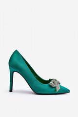 High heels Step in style, green M1111069 цена и информация | Женские туфли | pigu.lt