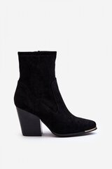 Heel boots Step in style, black M1117936 цена и информация | Женские сапоги | pigu.lt