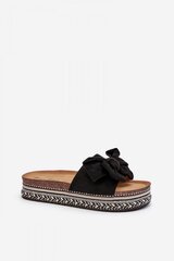 Flip-flops Step in style, black M1124731 цена и информация | Женские тапочки | pigu.lt