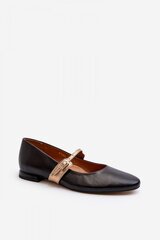 Ballet flats Step in style, black M1125769 цена и информация | Женские туфли | pigu.lt