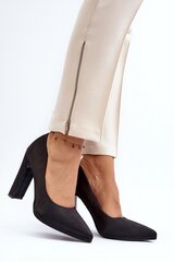 Block heel pumps Step in style, black M1110491 цена и информация | Женские туфли | pigu.lt