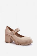 Heel pumps Step in style, beige M1131305 цена и информация | Женские туфли | pigu.lt