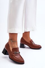 Heel pumps Step in style, brown M1080026 цена и информация | Женские туфли | pigu.lt