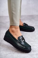 Low Shoes Step in style, green M1079821 цена и информация | Женские туфли | pigu.lt