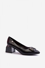 Heel pumps Step in style, black M1080030 цена и информация | Женские туфли | pigu.lt