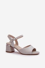 Heel sandals Step in style, grey M1140235 цена и информация | Женские босоножки | pigu.lt