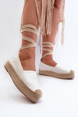 Espadrilės moterims Step In Style, balti kaina ir informacija | Bateliai moterims | pigu.lt