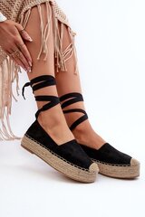 Espadrilės moterims Step In Style, juodos kaina ir informacija | Bateliai moterims | pigu.lt