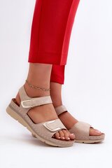 Sandals Step in style, beige M1140645 цена и информация | Женские босоножки | pigu.lt