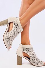 Block heel pumps Inello, beige M1141149 цена и информация | Женские туфли | pigu.lt