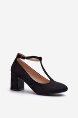 Block heel pumps Step in style, black M1140823 цена и информация | Женские туфли | pigu.lt