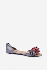 Ballet flats Step in style, grey M1125734 цена и информация | Женские туфли | pigu.lt