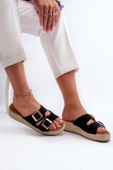 Flip-flops Step in style, black M1142048 цена и информация | Женские тапочки | pigu.lt