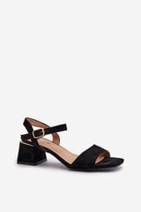 Sandals Step in style, black M1142974 цена и информация | Женские босоножки | pigu.lt