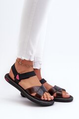 Sandals Step in style, black M1142895 цена и информация | Женские босоножки | pigu.lt