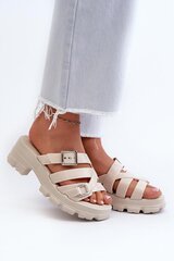 Flip-flops Step in style, beige M1143350 цена и информация | Женские тапочки | pigu.lt