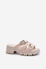 Flip-flops Step in style, beige M1143350 цена и информация | Женские тапочки | pigu.lt